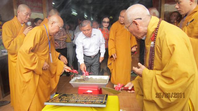 Củ Chi: Đại lễ Bổ nhiệm Trụ trì và Đặt đá trùng tu chùa Pháp Thiện