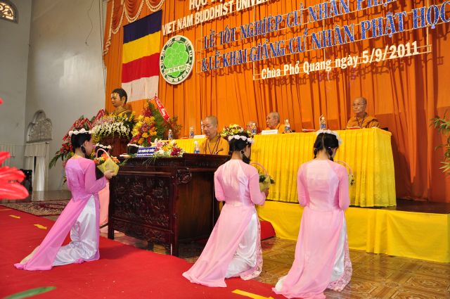 TP. HCM: Lễ tốt nghiệp cử nhân Phật học khóa VII và khai giảng khóa IX, Học viện PGVN tại TP. HCM