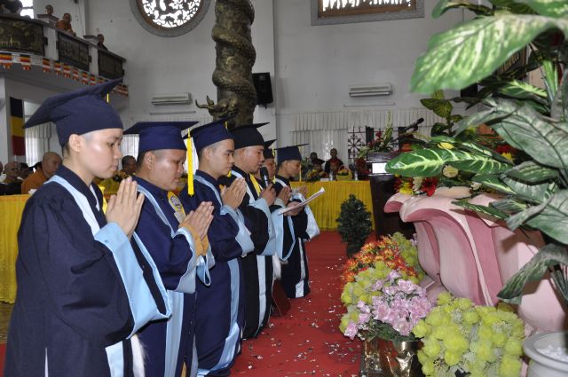 TP. HCM: Lễ tốt nghiệp cử nhân Phật học khóa VII và khai giảng khóa IX, Học viện PGVN tại TP. HCM