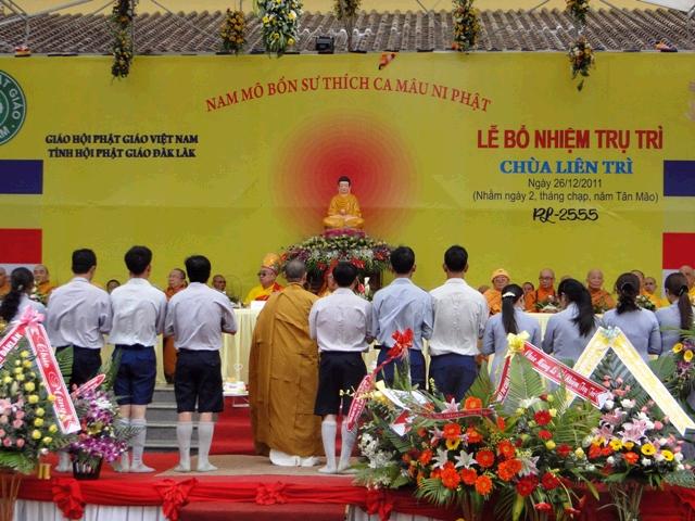 Đak Lăk:Chùa Liên Trì: Làm Lễ Bổ Nhiệm Trụ Trì