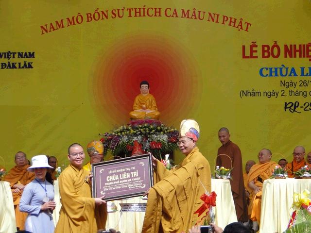 Đak Lăk:Chùa Liên Trì: Làm Lễ Bổ Nhiệm Trụ Trì
