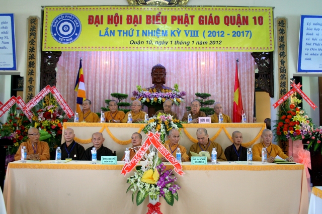 TP. HCM: Tổ chức Đại hội Đại biểu Phật giáo Quận 10 nhiệm kỳ VIII (2012 - 2017)