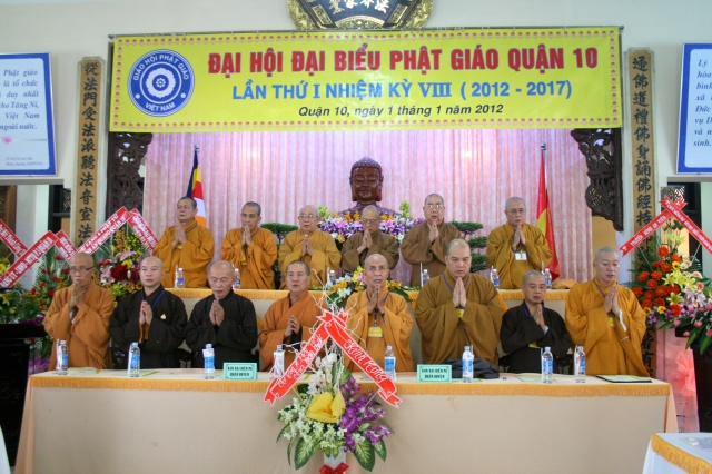 TP. HCM: Tổ chức Đại hội Đại biểu Phật giáo Quận 10 nhiệm kỳ VIII (2012 - 2017)