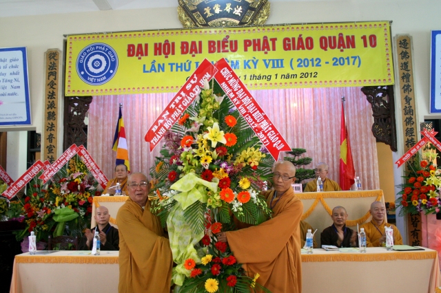 TP. HCM: Tổ chức Đại hội Đại biểu Phật giáo Quận 10 nhiệm kỳ VIII (2012 - 2017)