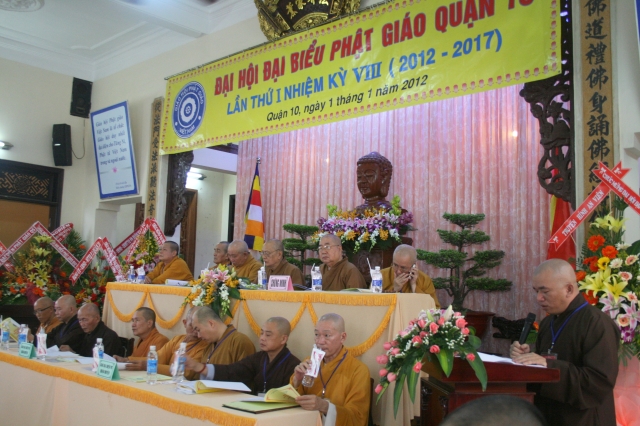 TP. HCM: Tổ chức Đại hội Đại biểu Phật giáo Quận 10 nhiệm kỳ VIII (2012 - 2017)