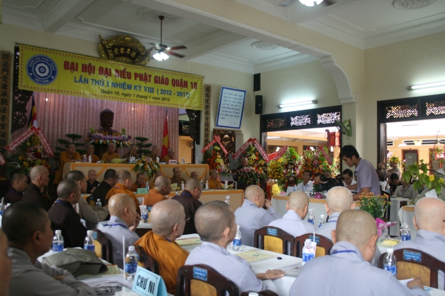 TP. HCM: Tổ chức Đại hội Đại biểu Phật giáo Quận 10 nhiệm kỳ VIII (2012 - 2017)