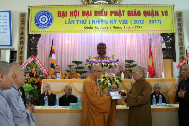 TP. HCM: Tổ chức Đại hội Đại biểu Phật giáo Quận 10 nhiệm kỳ VIII (2012 - 2017)