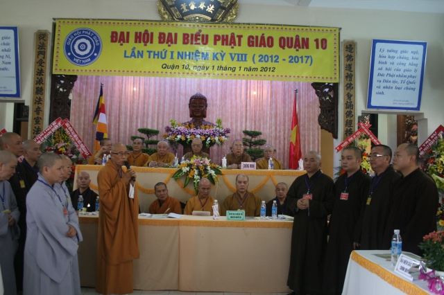 TP. HCM: Tổ chức Đại hội Đại biểu Phật giáo Quận 10 nhiệm kỳ VIII (2012 - 2017)