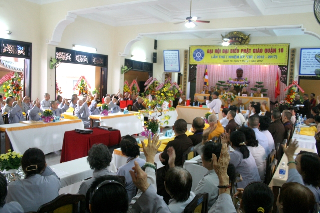 TP. HCM: Tổ chức Đại hội Đại biểu Phật giáo Quận 10 nhiệm kỳ VIII (2012 - 2017)