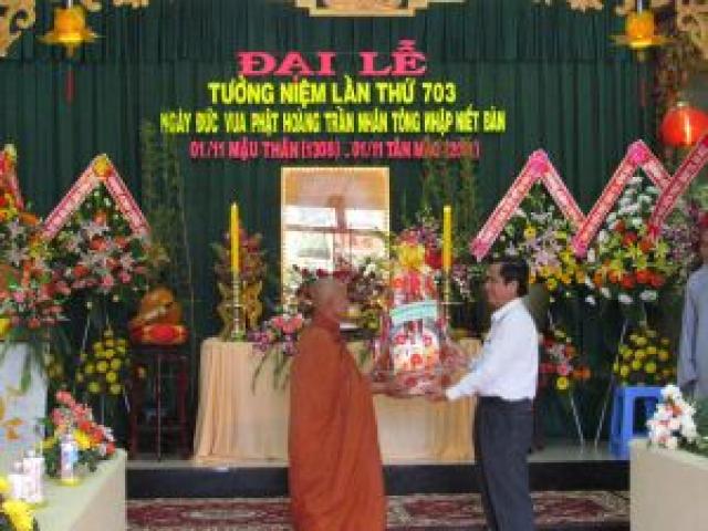 Đại lễ tưởng niệm lần thứ 703 ngày Phật hoàng Trần Nhân Tông nhập niết bàn