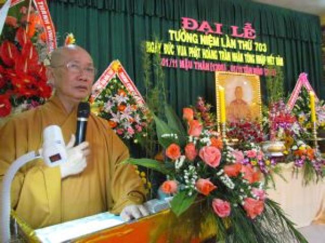 Đại lễ tưởng niệm lần thứ 703 ngày Phật hoàng Trần Nhân Tông nhập niết bàn