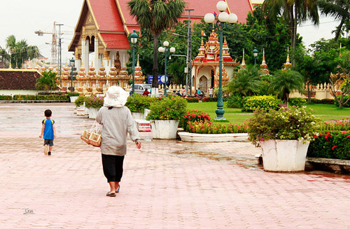 Sắc vàng tuyệt đẹp ở Pha That Luang