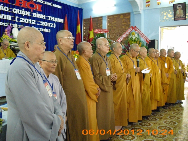TP. HCM: Tổ chức Đại hội Đại biểu Phật giáo quận Bình Thạnh nhiệm kỳ VIII 2012 - 2017