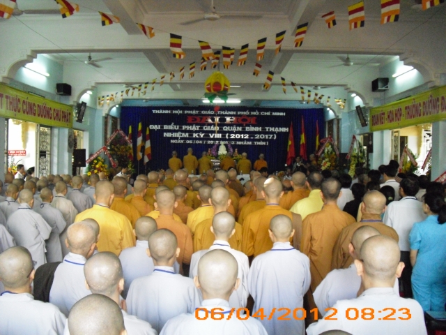 TP. HCM: Tổ chức Đại hội Đại biểu Phật giáo quận Bình Thạnh nhiệm kỳ VIII 2012 - 2017