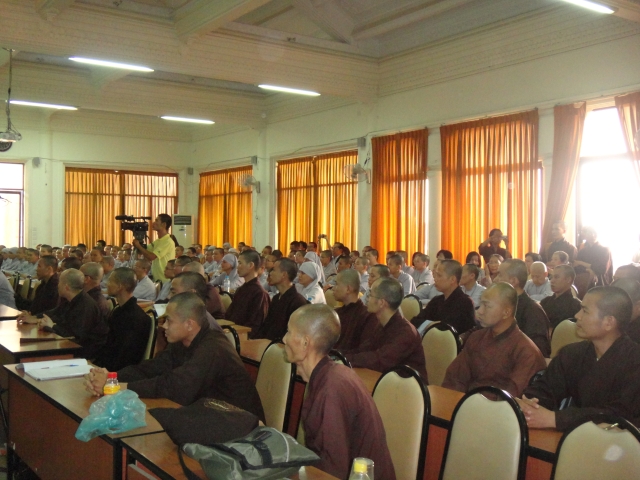 Tăng đoàn tu viện Namgyal - Dharamsala thăm Học viện PGVN tại TP. HCM