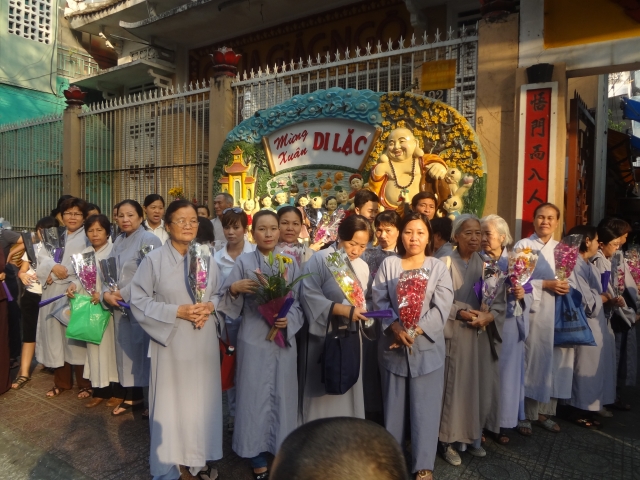 TP.HCM: Chùa Giác Ngộ di quan nhục thân cố Sa Di Ni Thích Nữ Chơn Huyền về nơi an nghĩ cuối cùng