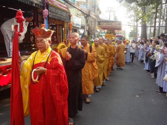 TP.HCM: Chùa Giác Ngộ di quan nhục thân cố Sa Di Ni Thích Nữ Chơn Huyền về nơi an nghĩ cuối cùng