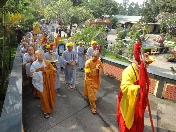 TP.HCM: Chùa Giác Ngộ di quan nhục thân cố Sa Di Ni Thích Nữ Chơn Huyền về nơi an nghĩ cuối cùng