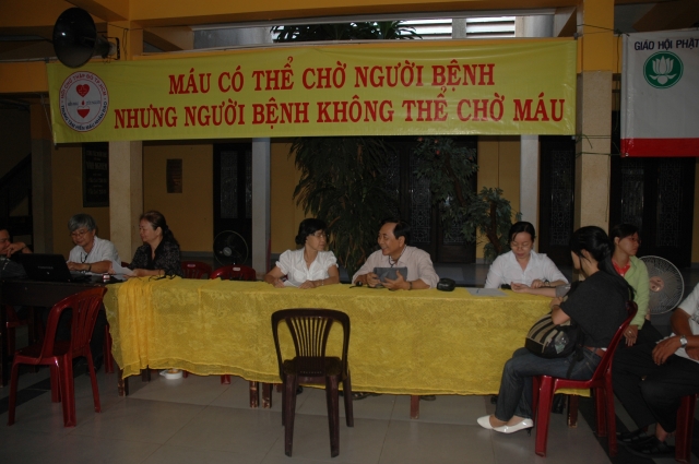 Chùa Vĩnh Nghiêm tham gia phong trào hiến máu nhân đạo