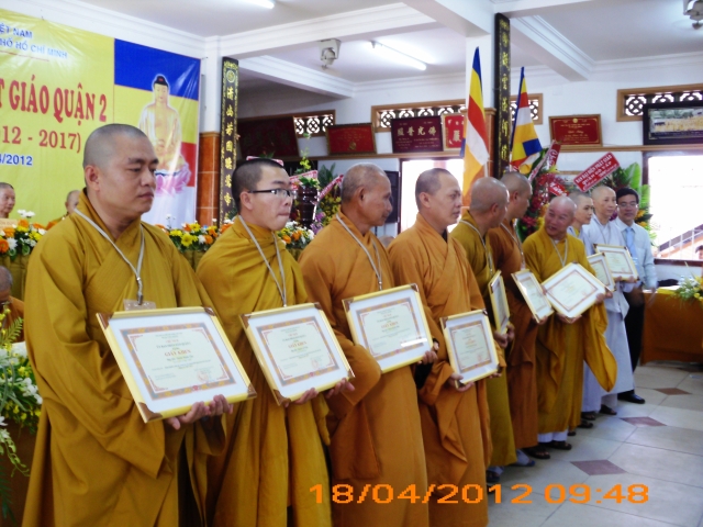 TP. HCM: Đại hội Đại biểu Phật giáo Q2 nhiệm kỳ VIII (2012 - 2017)