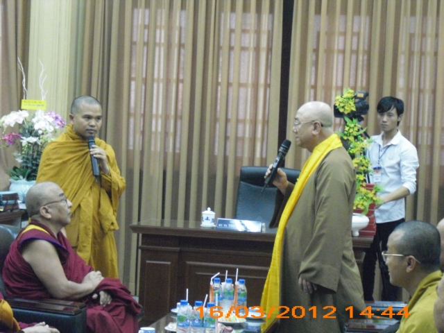Tăng đoàn tu viện Namgyal - Dharamsala thăm Học viện PGVN tại TP. HCM