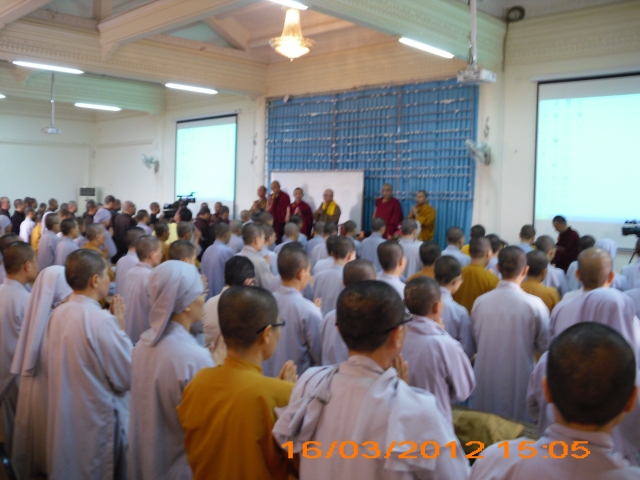Tăng đoàn tu viện Namgyal - Dharamsala thăm Học viện PGVN tại TP. HCM