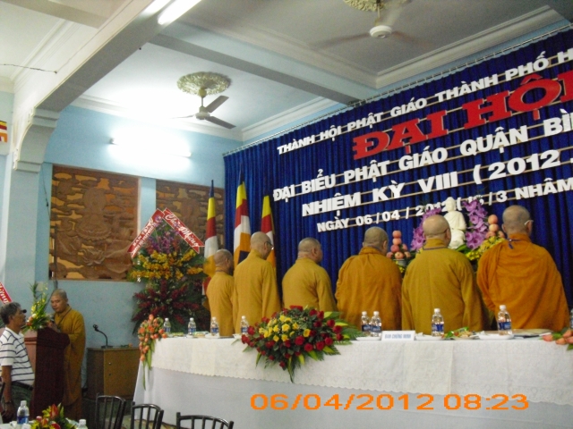 TP. HCM: Tổ chức Đại hội Đại biểu Phật giáo quận Bình Thạnh nhiệm kỳ VIII 2012 - 2017