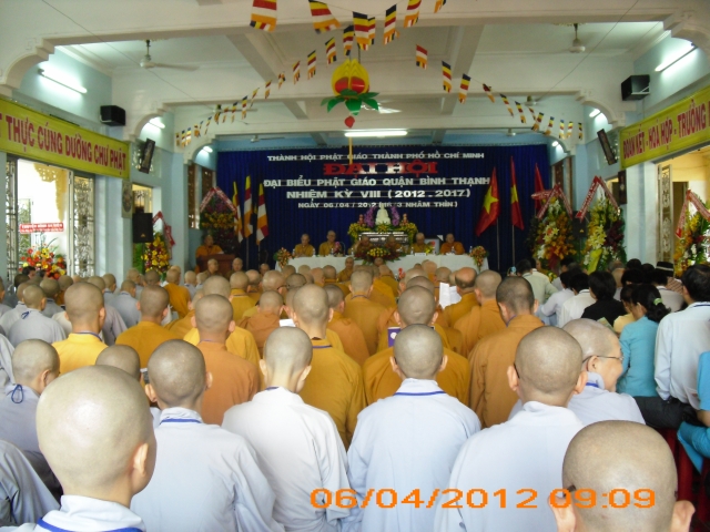 TP. HCM: Tổ chức Đại hội Đại biểu Phật giáo quận Bình Thạnh nhiệm kỳ VIII 2012 - 2017