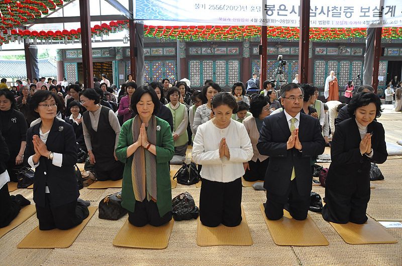 Hình ảnh Giới đàn truyền Bồ tát giới tại Tổ đình Phụng Ân, Hàn Quốc