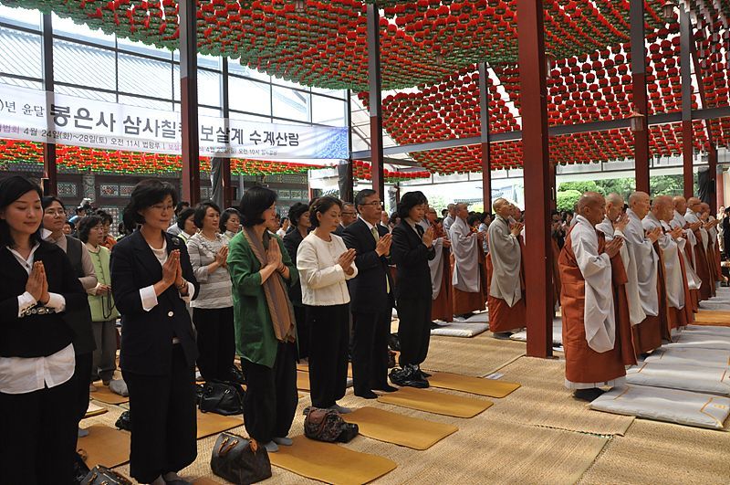 Hình ảnh Giới đàn truyền Bồ tát giới tại Tổ đình Phụng Ân, Hàn Quốc