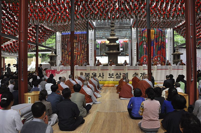 Hình ảnh Giới đàn truyền Bồ tát giới tại Tổ đình Phụng Ân, Hàn Quốc