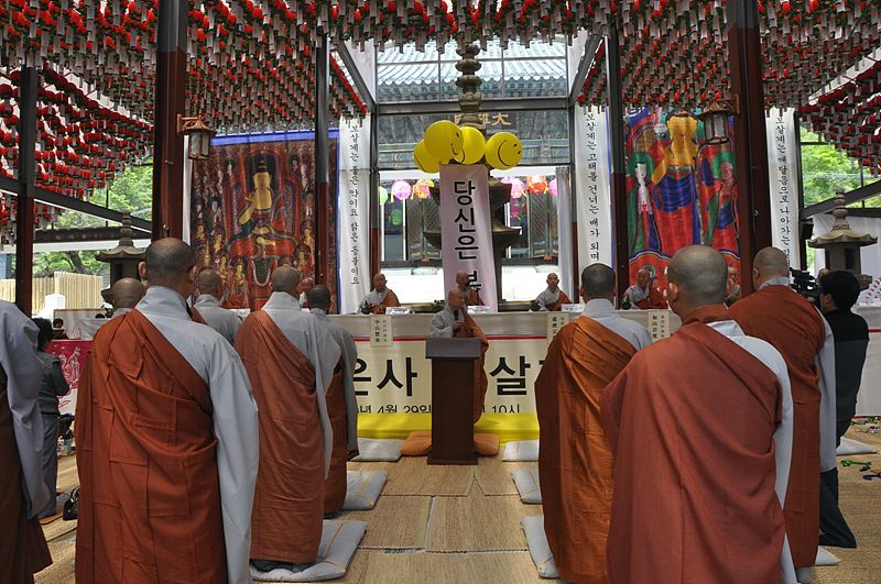 Hình ảnh Giới đàn truyền Bồ tát giới tại Tổ đình Phụng Ân, Hàn Quốc