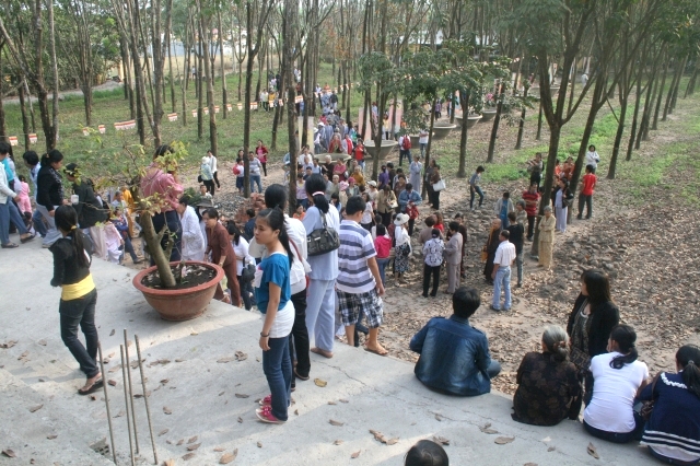 Chùm ảnh: Chùa Giác Ngộ tổ chức hành hương 10 chùa đầu năm