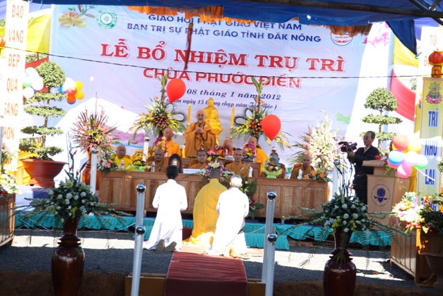 Đăk Nông: Lễ bổ nhiệm trụ trì chùa Phước Điền