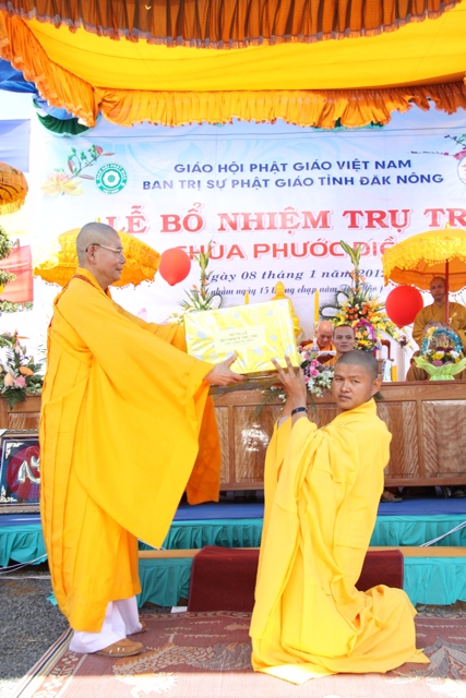 Đăk Nông: Lễ bổ nhiệm trụ trì chùa Phước Điền