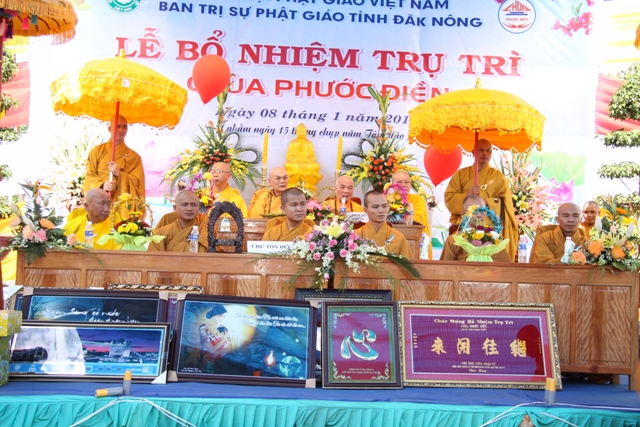 Đăk Nông: Lễ bổ nhiệm trụ trì chùa Phước Điền
