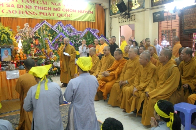 TP.HCM: Chùa Giác Ngộ di quan nhục thân cố Sa Di Ni Thích Nữ Chơn Huyền về nơi an nghĩ cuối cùng