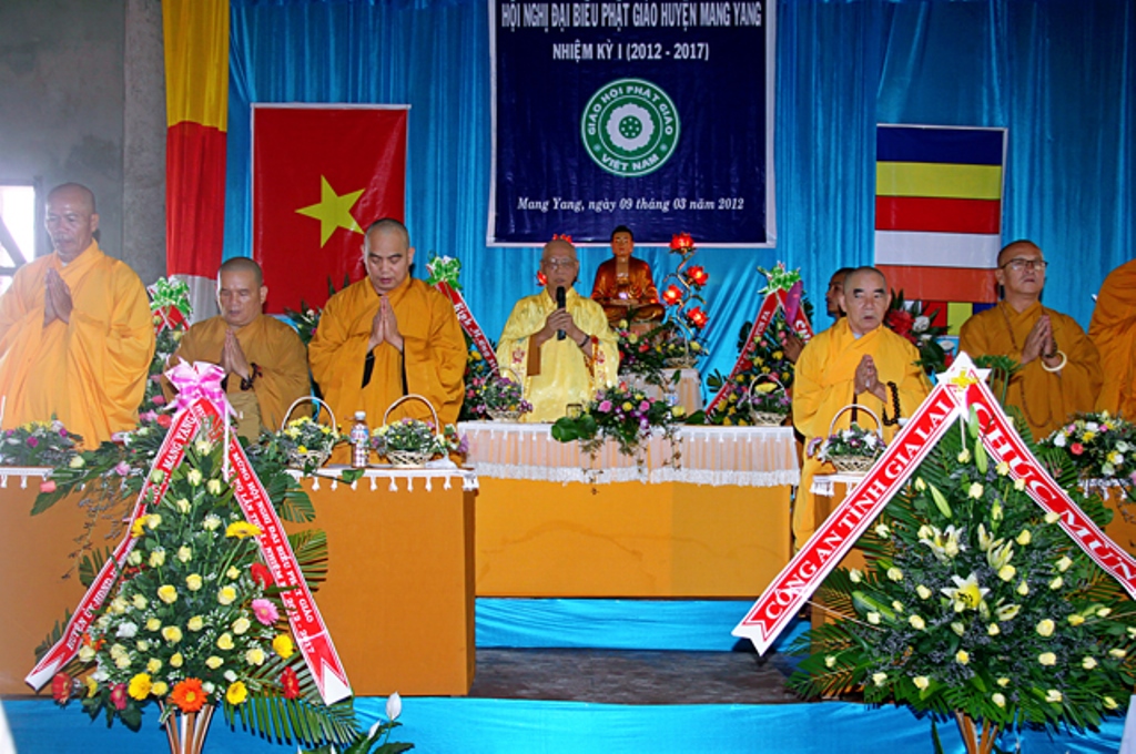 Hội Nghị Đại Biểu Phật Giáo Huyện Mang-Yang Nhiệm Kỳ I (2012-2017)