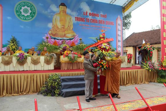 Bắc Ninh: Động thổ trùng tu xây dựng chùa Diên Quang