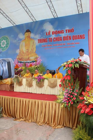 Bắc Ninh: Động thổ trùng tu xây dựng chùa Diên Quang