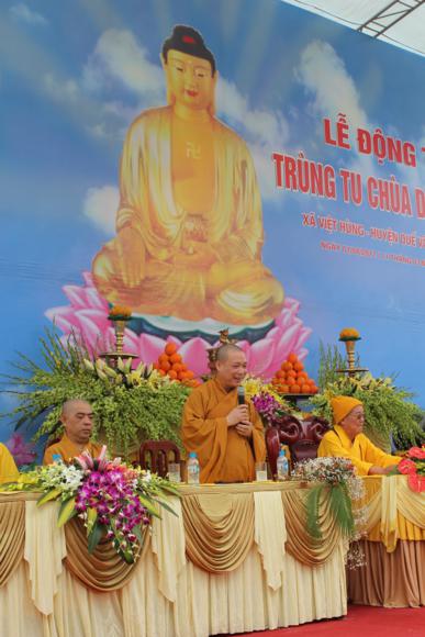 Bắc Ninh: Động thổ trùng tu xây dựng chùa Diên Quang