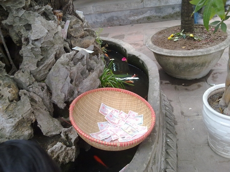 Chen chân lễ chùa đầu năm