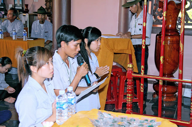 Gia Lai: Chùa Quan Âm Lễ Cài Huy Hiệu và Vượt Bậc Ngành Oanh Vũ