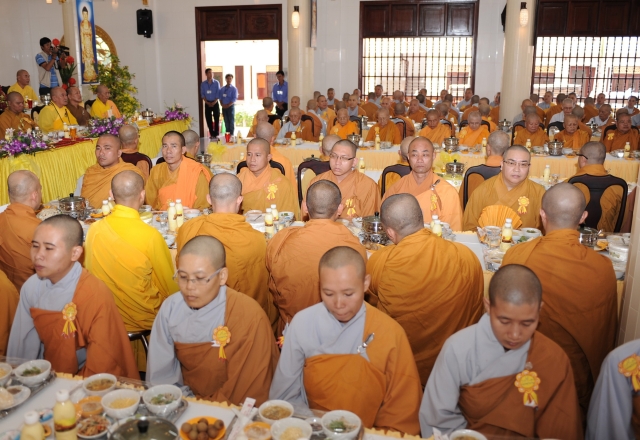 Tịnh xá Ngọc Hải, Bà Rịa - Vũng Tàu tổ chức lễ tạ ơn Tam Bảo và cúng dường Trai Tăng