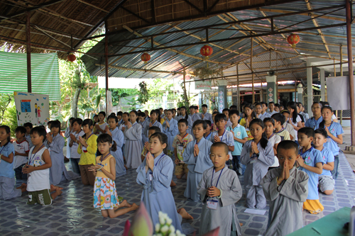 Sóc Trăng: Bế mạc khóa tu mùa hè “Búp Sen Hồng” chùa Phổ Giác