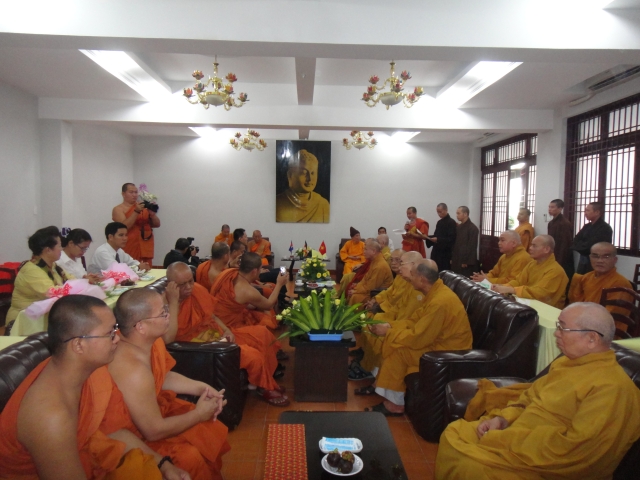 Phái đoàn Phật giáo - Bộ Tôn giáo - Nghi lễ vương quốc Camphuchia thăm hữu nghị chính thức tại TP. HCM