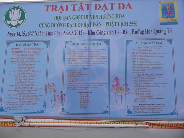 GĐPT Quảng trị tổ chức Hội trại Cúng dường Phật Đản PL2556
