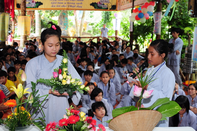 Đồng Nai: Chùm ảnh các hoạt động ngày đầu tiên tại khóa tu mùa hè chùa Thiên Chánh và Huyền Trang
