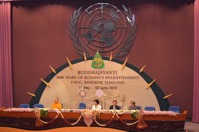Ngày làm việc thứ 3 Vesak - 2012 tại Trung tâm hội nghị Liên Hợp Quốc - Bangkok, Thái Lan
