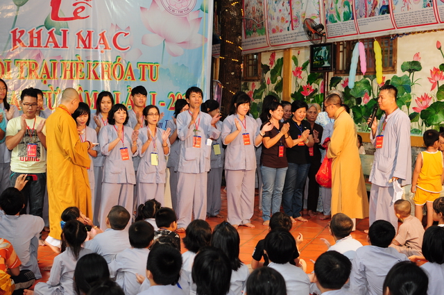 Đồng Nai: Chính thức khai khóa tu mùa hè “Gieo hạt từ tâm”